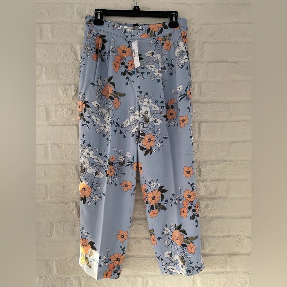 BNWT JCrew Floral Trouser Pants - size 8P